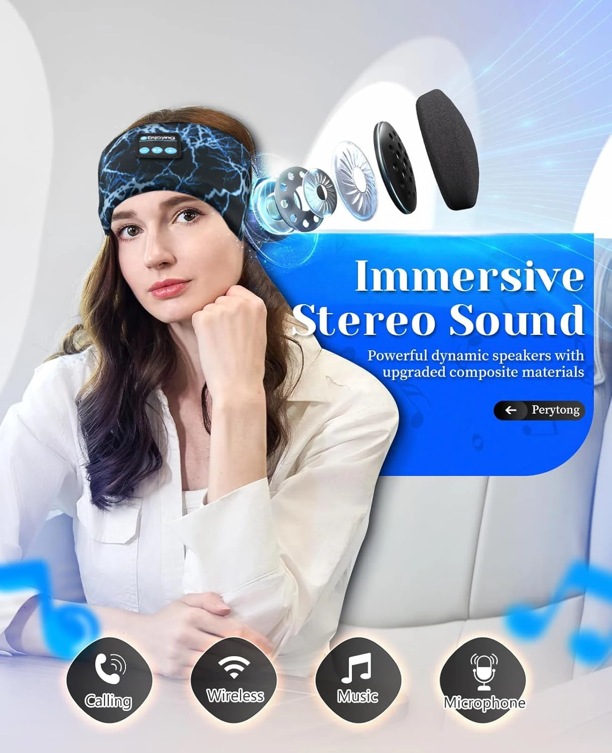 Bluetooth Sleep Headband Headphones