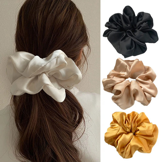 Silk Hair Scrunchie Pack